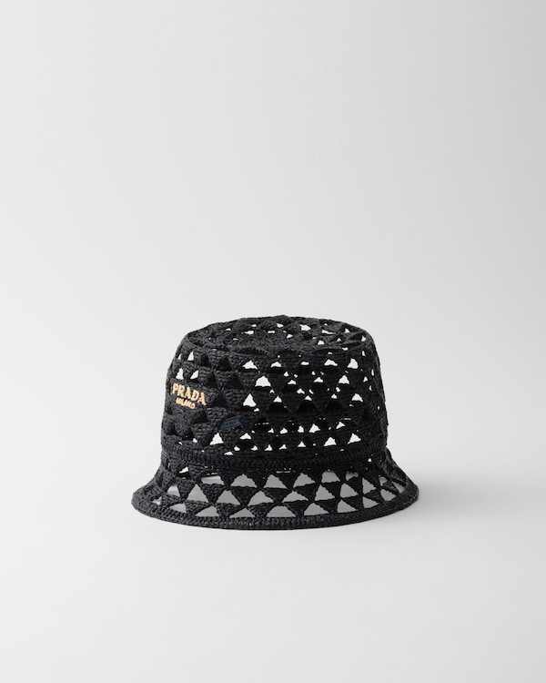 【日本入手困難】プラダ Reversible crochet hat ハット Orange Reversible crochet hat | PRADA