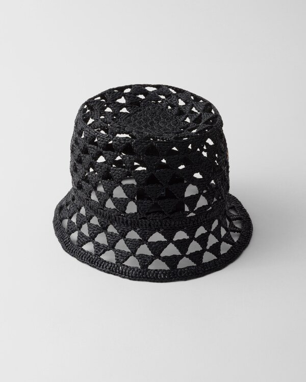 قبعة "باكيت" من قماش محبوك قبعة "باكيت" من قماش محبوك