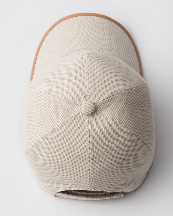 Linen blend baseball cap Linen blend baseball cap