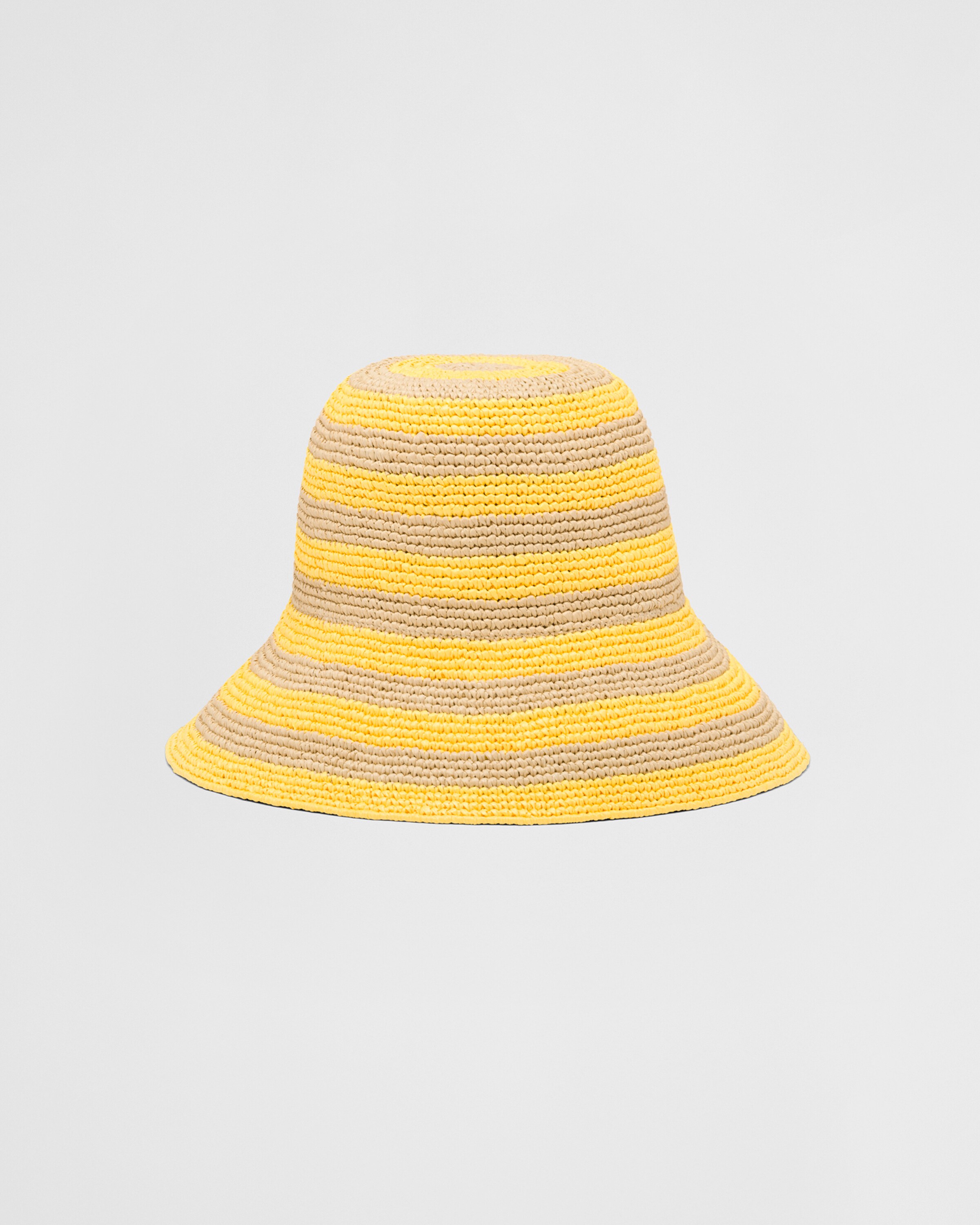 Beige/yellow Raffia hat | Prada