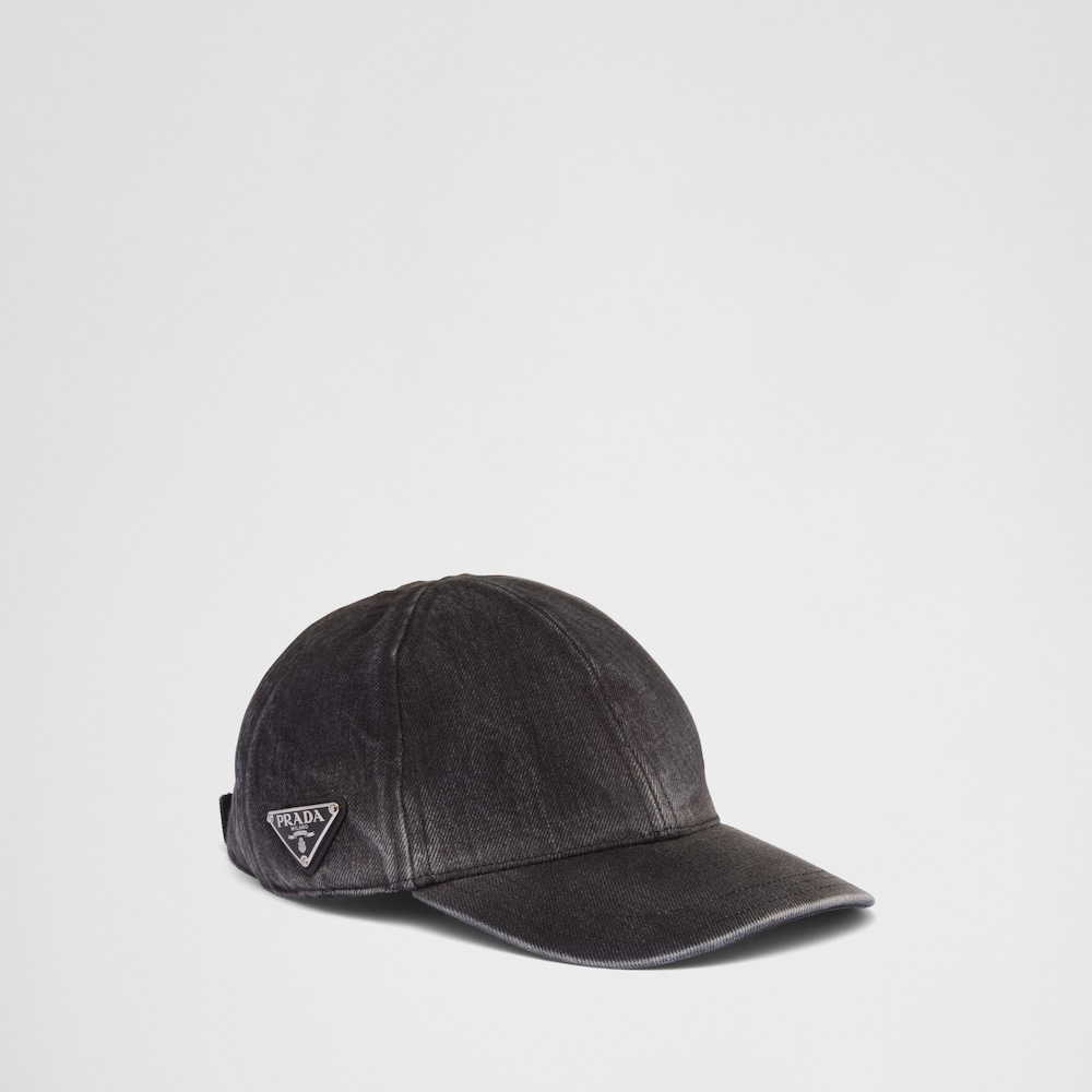 Black Denim baseball cap | Prada