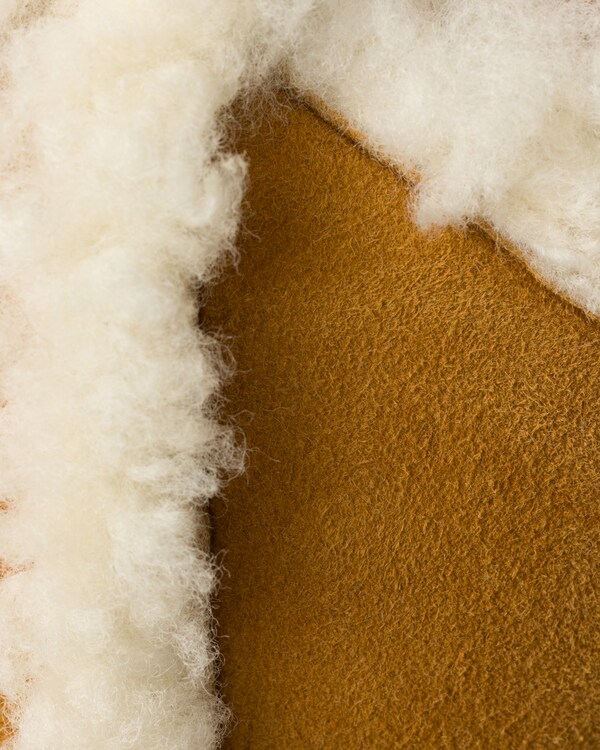 绒面羊皮毛棒球帽 - 蜂蜜色 绒面羊皮毛棒球帽 - 蜂蜜色