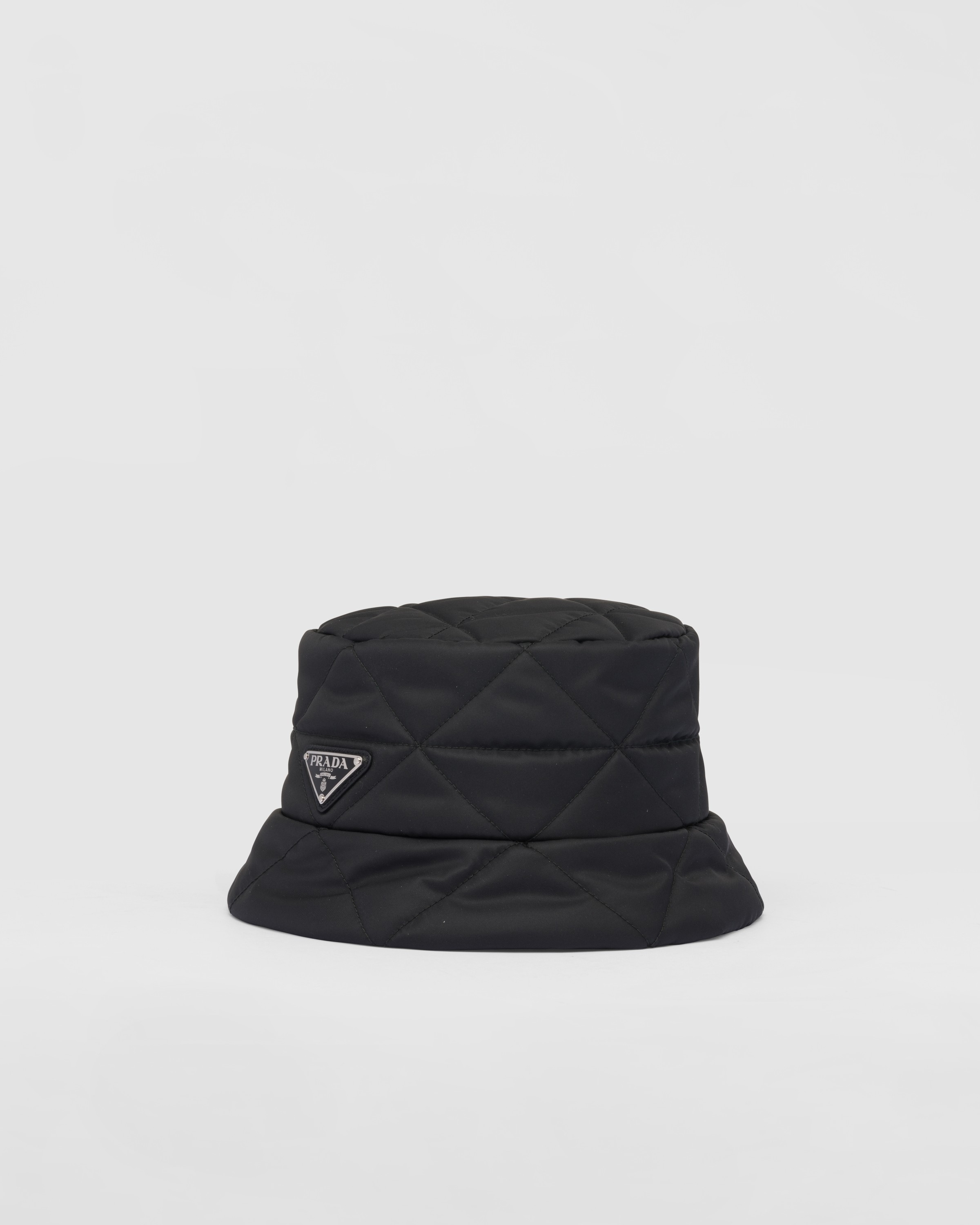 Shop Prada Re-nylon Bucket Hat In Black