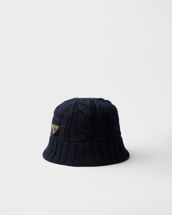 ネイビー デニム ベースボールキャップ | PRADA