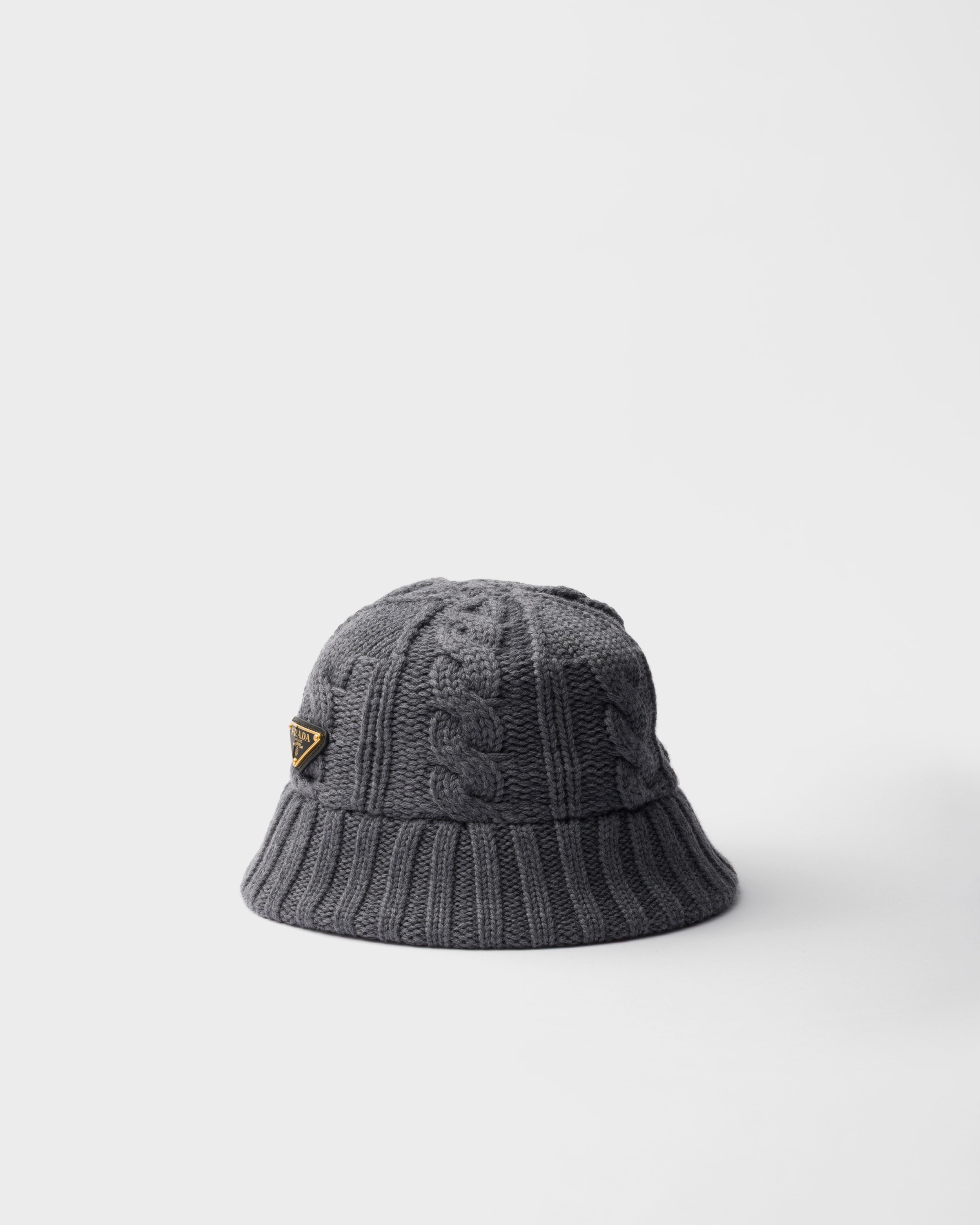Slate Gray Wool bucket hat | PRADA