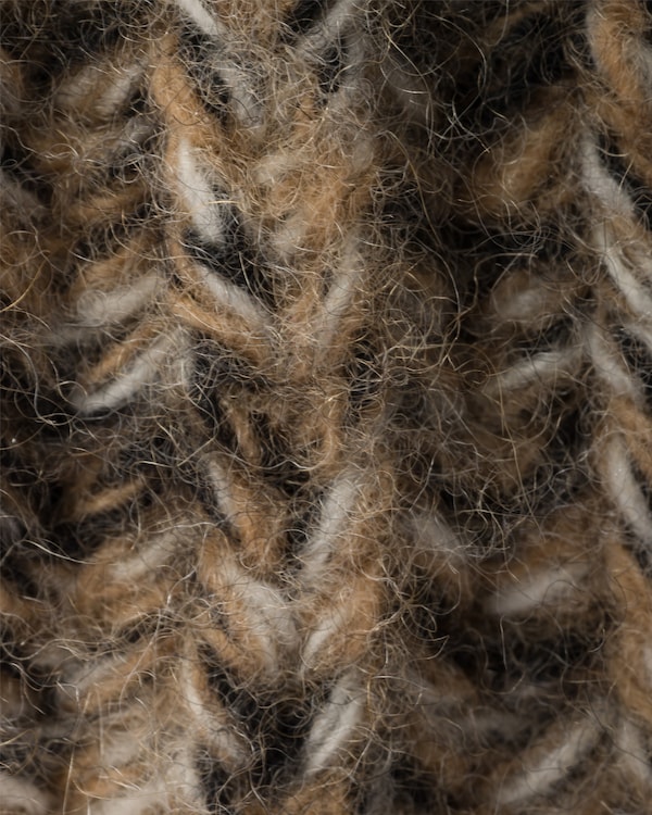 Fischerhut aus Mélange-Strick Fischerhut aus Mélange-Strick