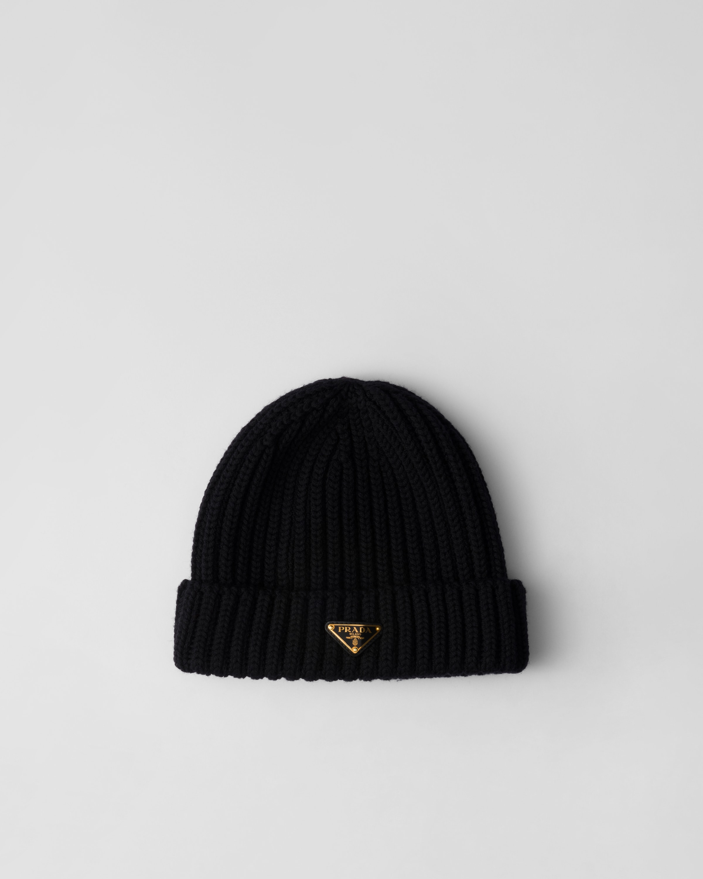 Black Wool Beanie | PRADA