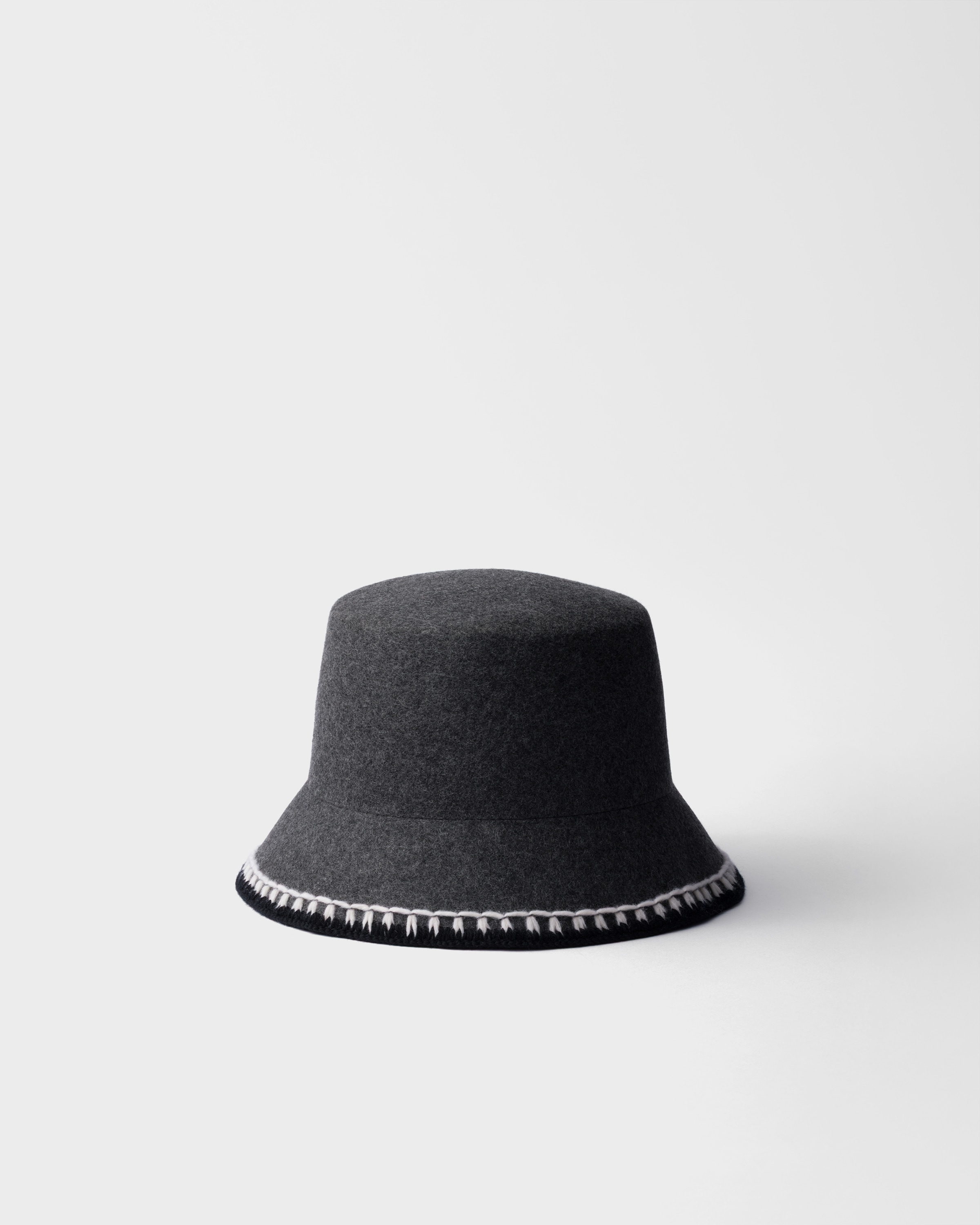Grey Felt Bucket Hat | PRADA