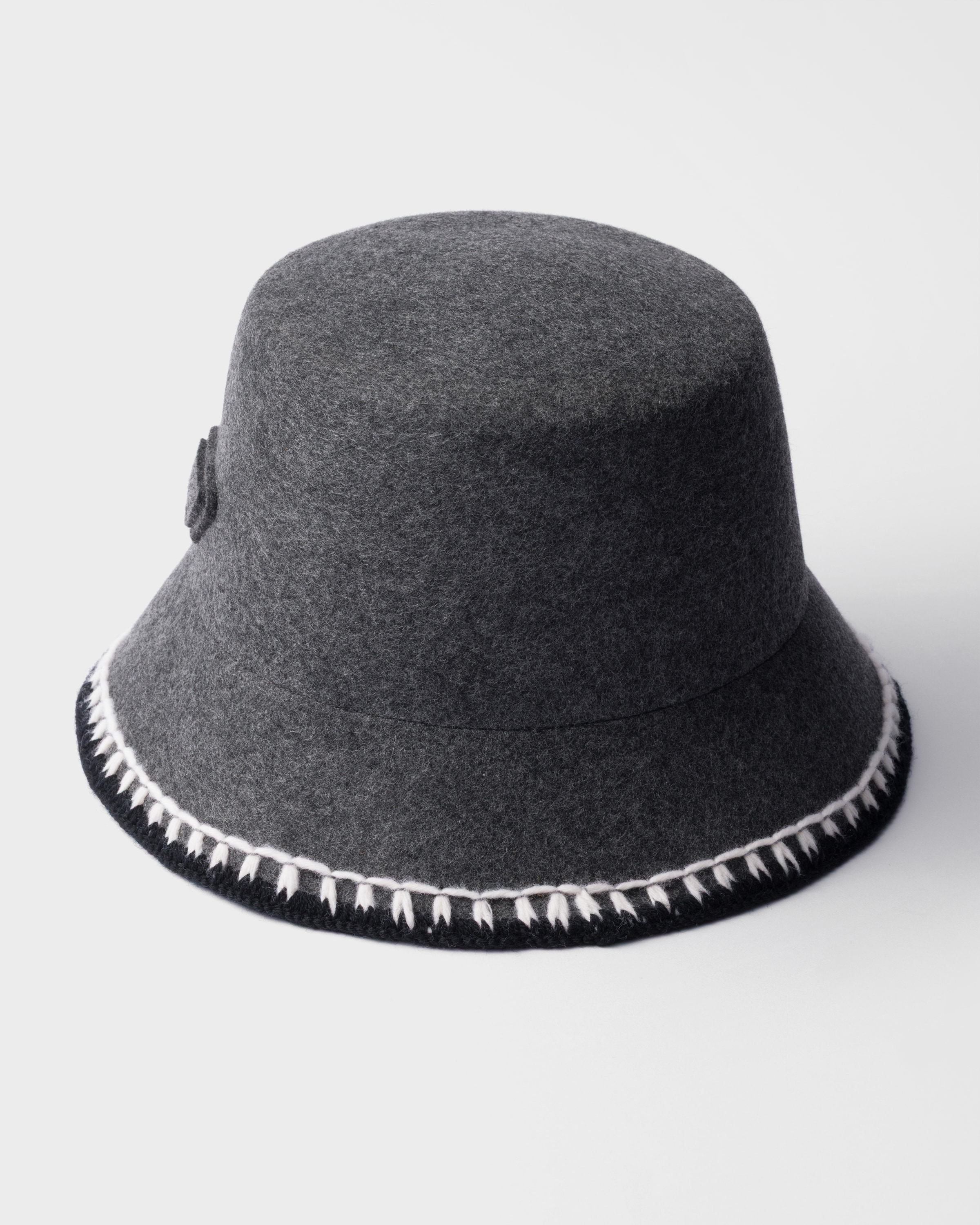 Grey Felt Bucket Hat | PRADA