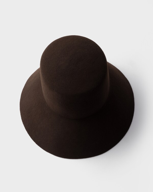 Sombrero de fieltro - Marrón Oscuro Sombrero de fieltro - Marrón Oscuro