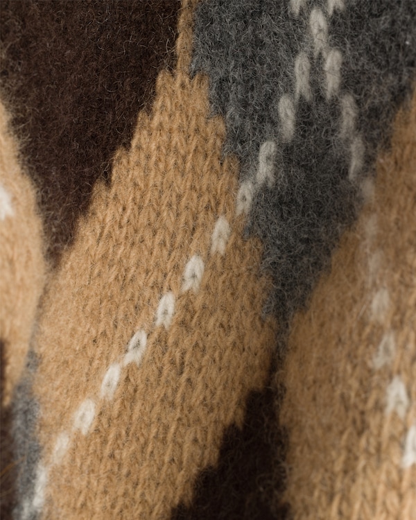 Argyle knit bucket hat Argyle knit bucket hat