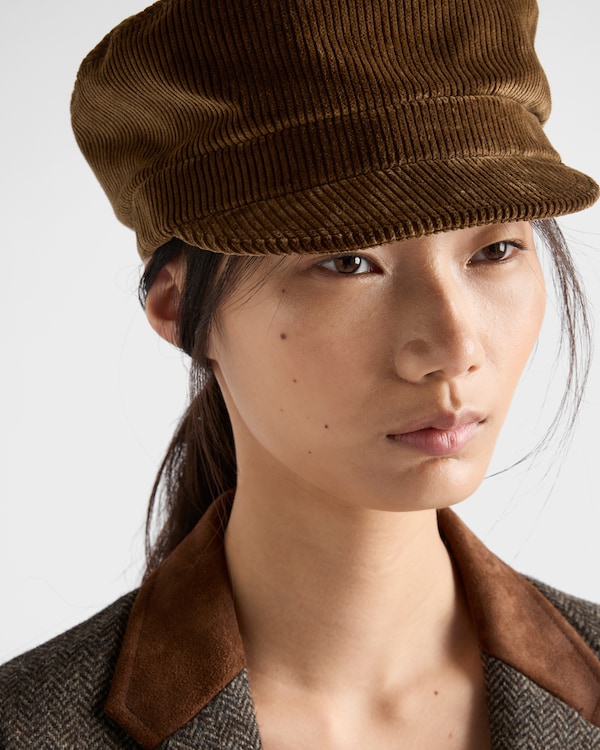 Corduroy newsboy cap - Tobacco Corduroy newsboy cap - Tobacco