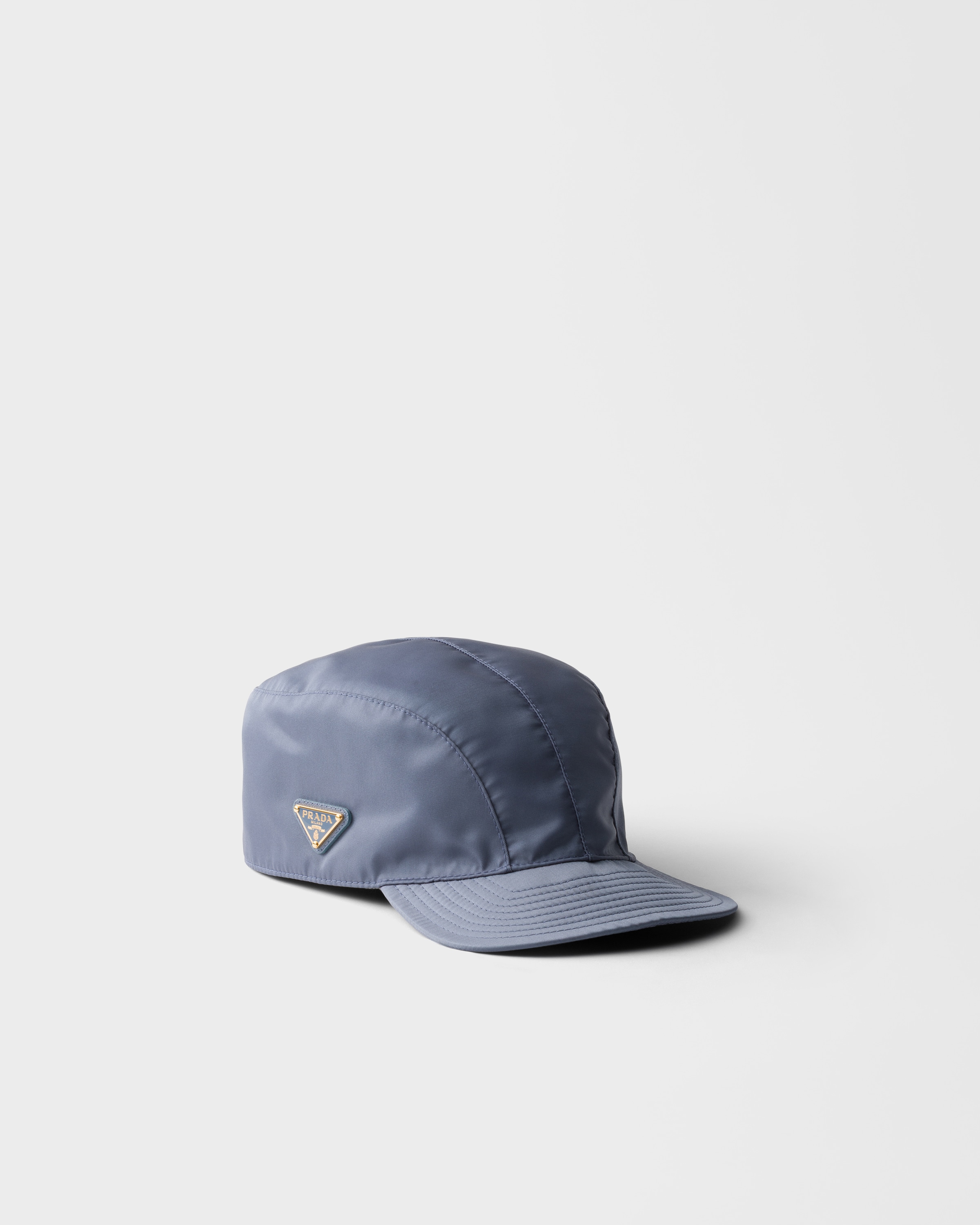 Aviation Blue Re-nylon Baseball Cap | PRADA - United States