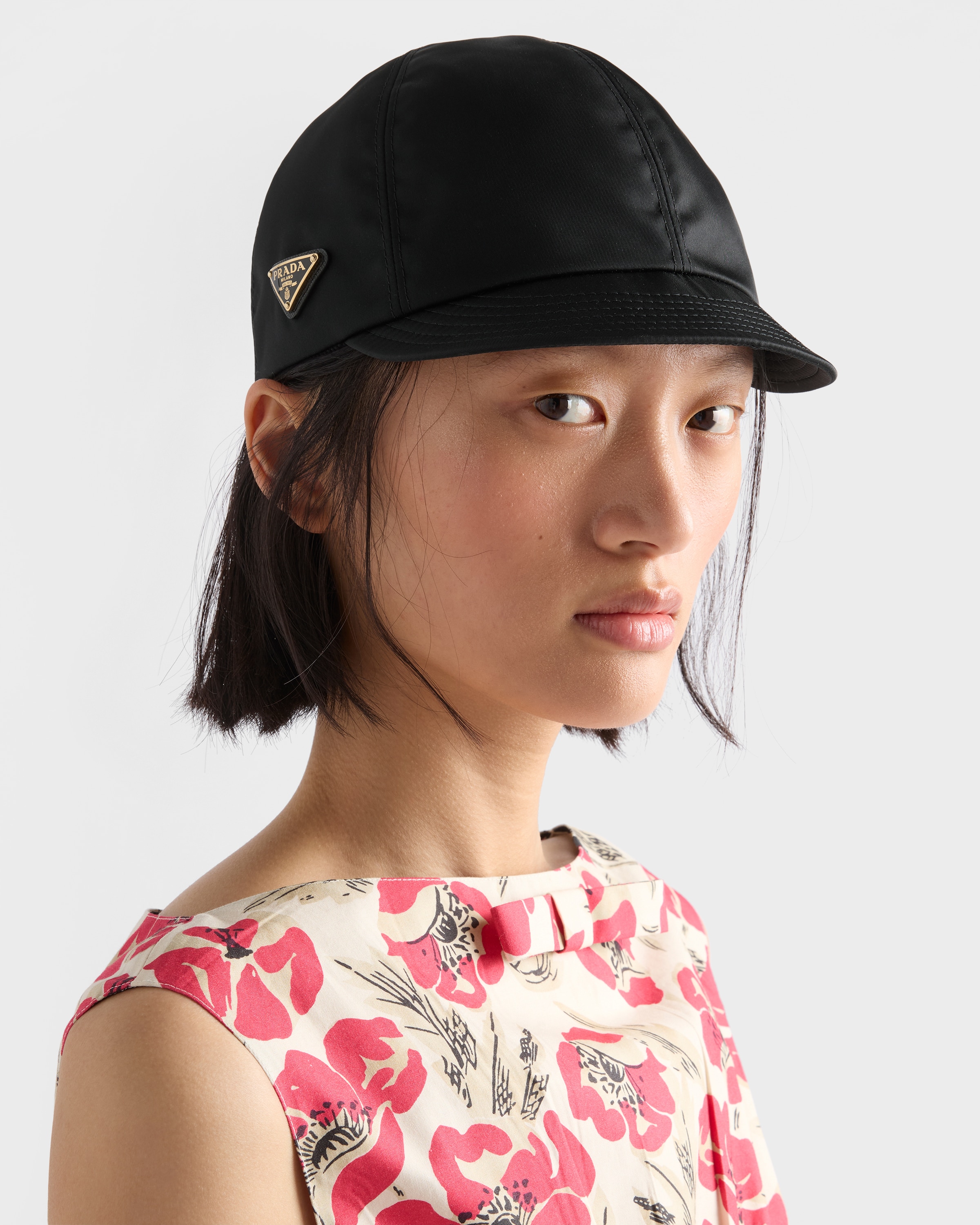 Black Re-Nylon cap | PRADA - United States Black Re-Nylon cap | PRADA - United States