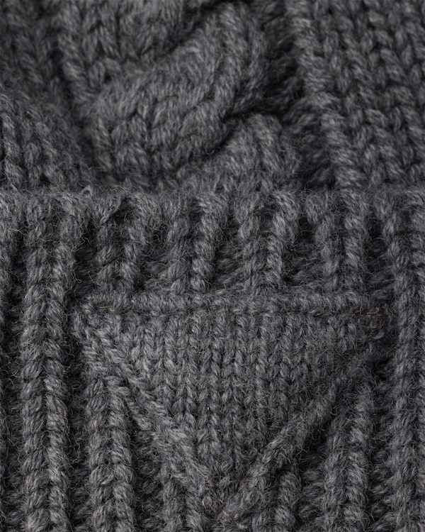 Wool beanie - Grey Wool beanie - Grey