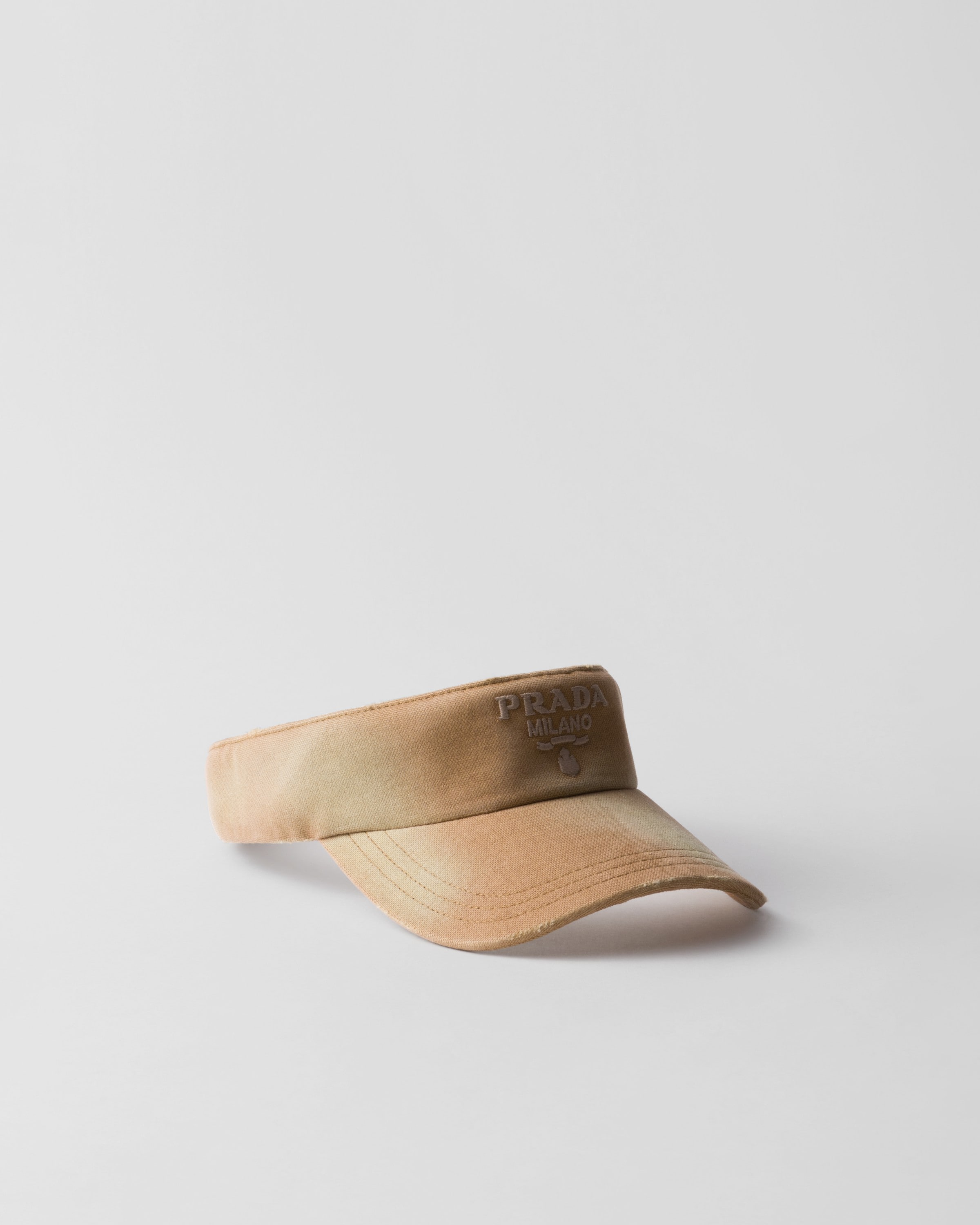 Beige Canvas Visor PRADA