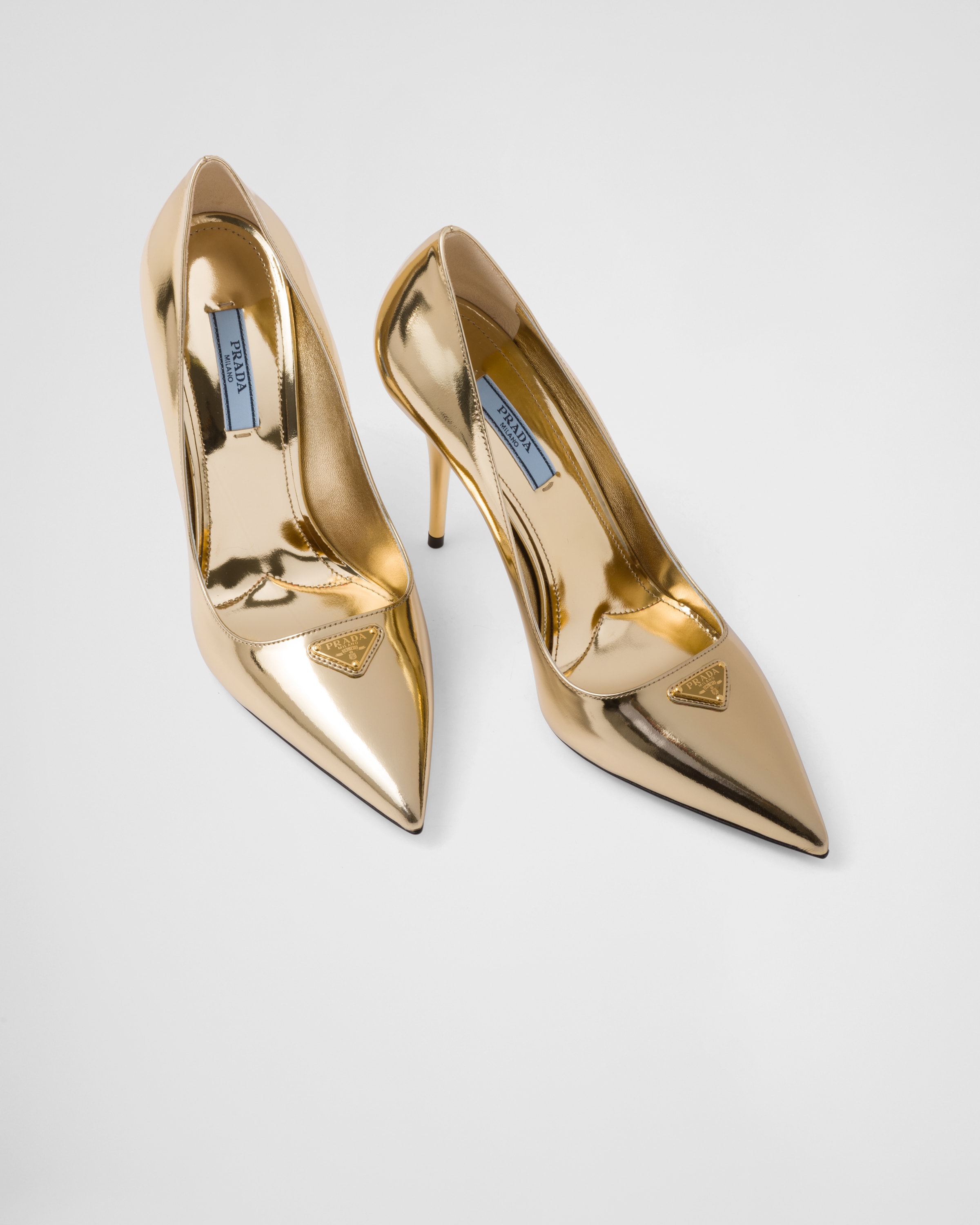 Prada 2025 gold pumps