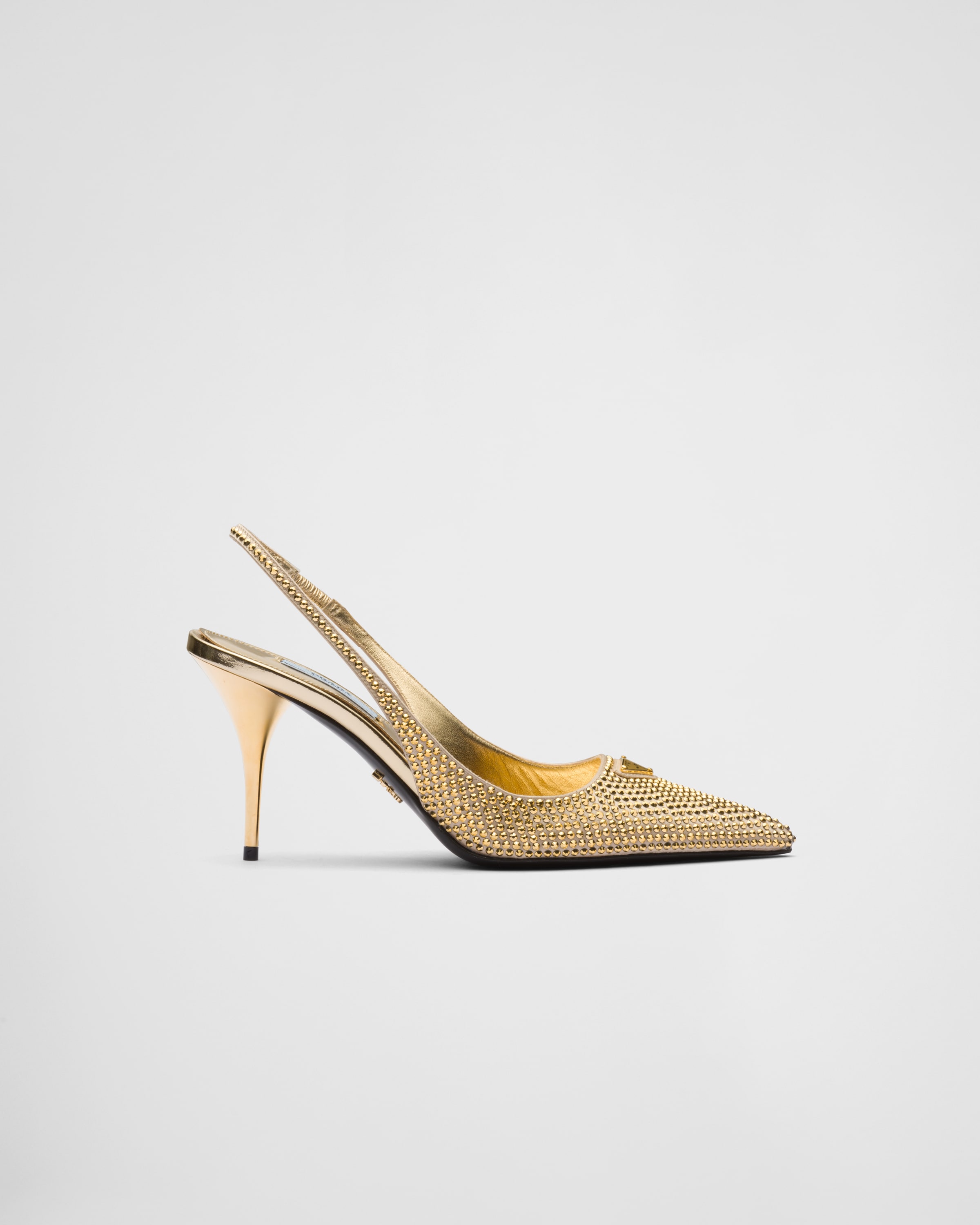 Prada shoes clearance gold