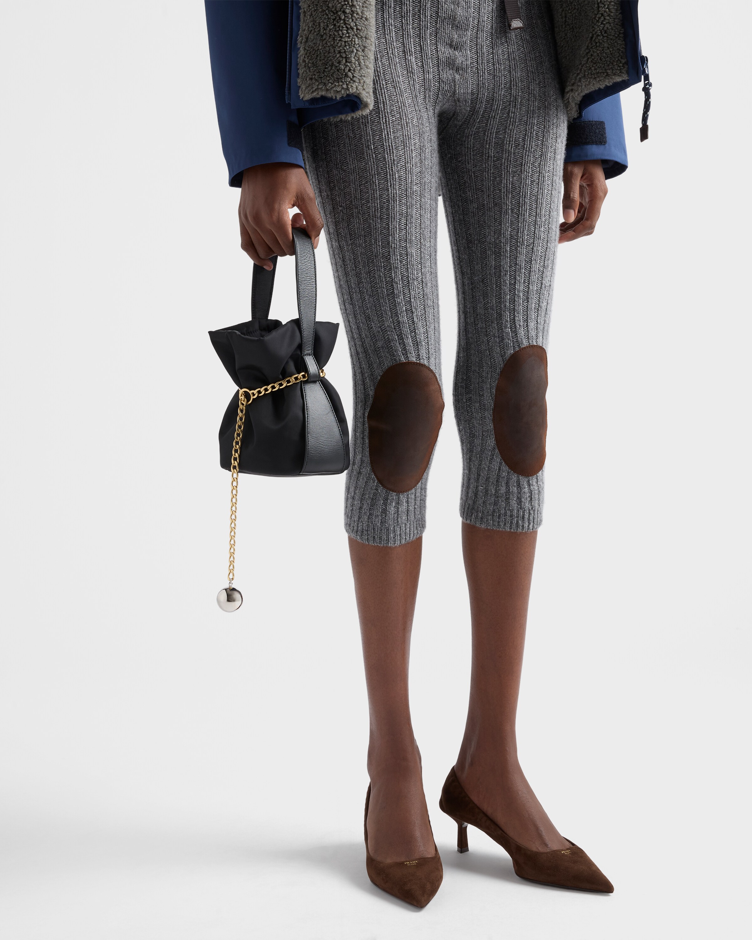 Cocoa Brown Suede pumps | PRADA - United States