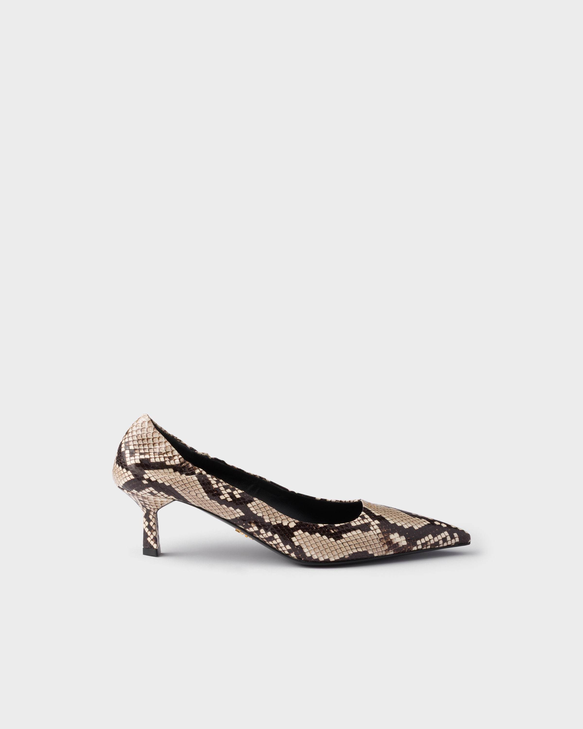 Prada Printed Ayers leather pumps