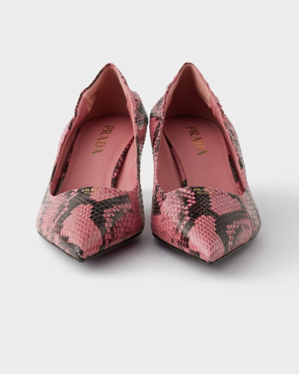 Printed Ayers leather pumps - Petal Pink Printed Ayers leather pumps - Petal Pink