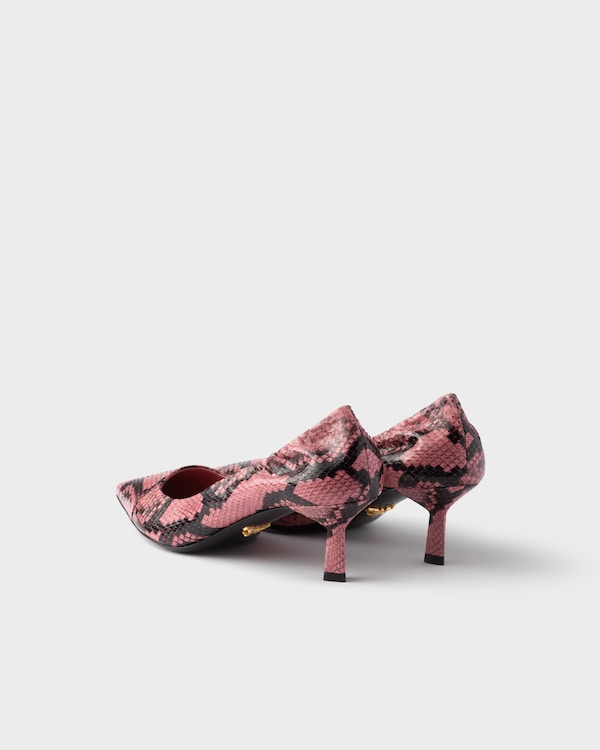 Printed Ayers leather pumps - Petal Pink Printed Ayers leather pumps - Petal Pink