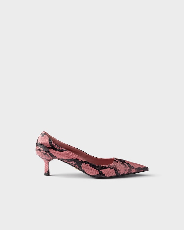 Printed Ayers leather pumps - Petal Pink Printed Ayers leather pumps - Petal Pink