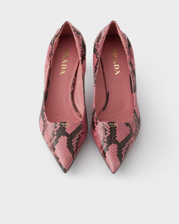 Printed Ayers leather pumps - Petal Pink Printed Ayers leather pumps - Petal Pink