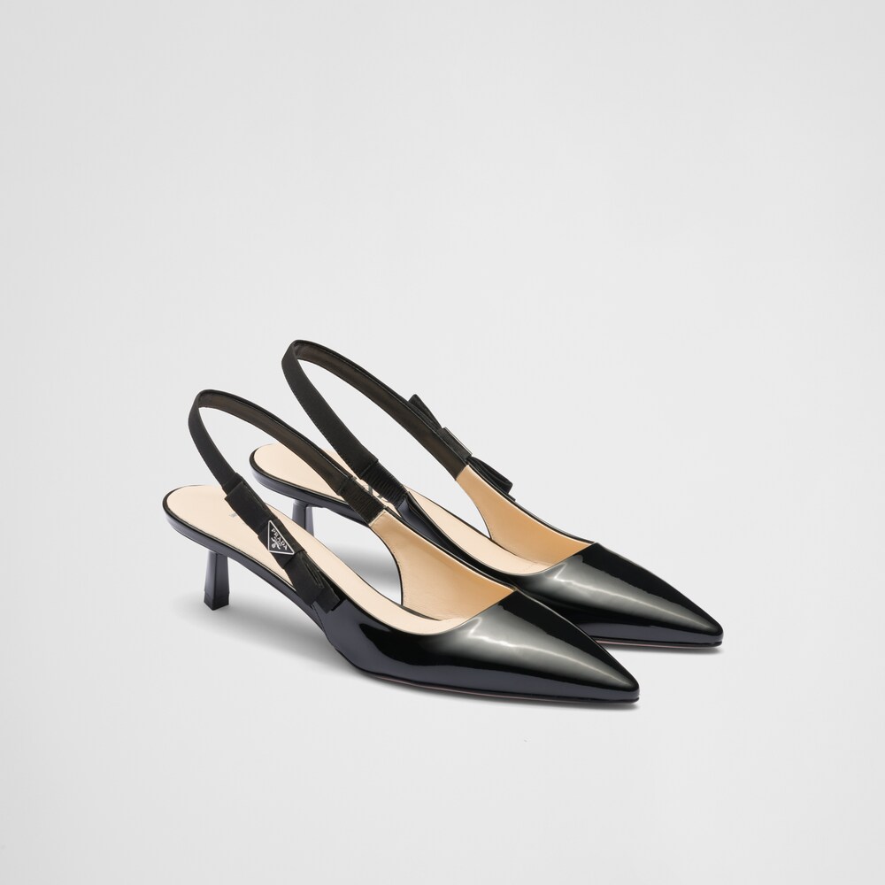 Prada Patent leather slingbacks 1