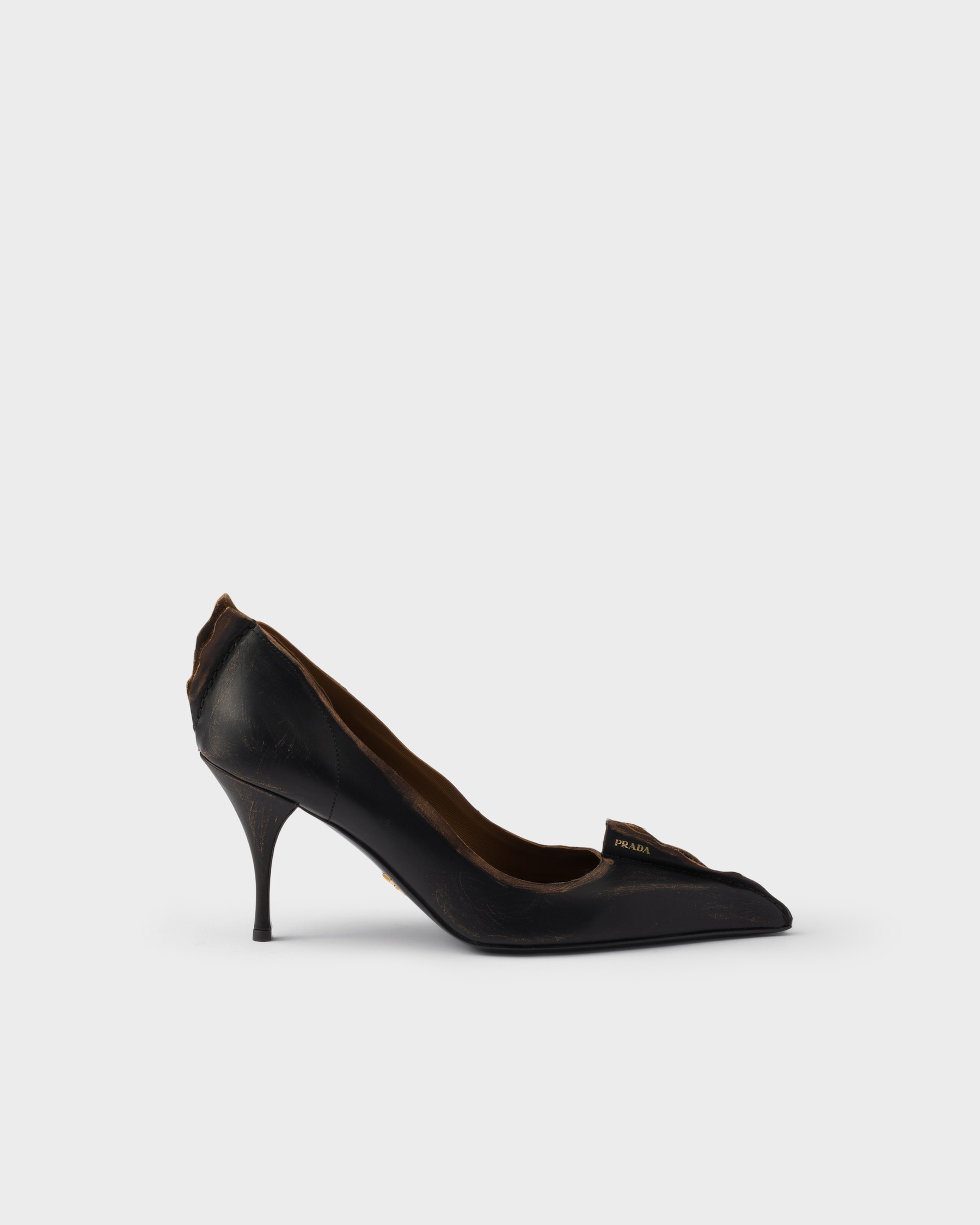 Prada Multicolor Silk Mid Heel Pumps