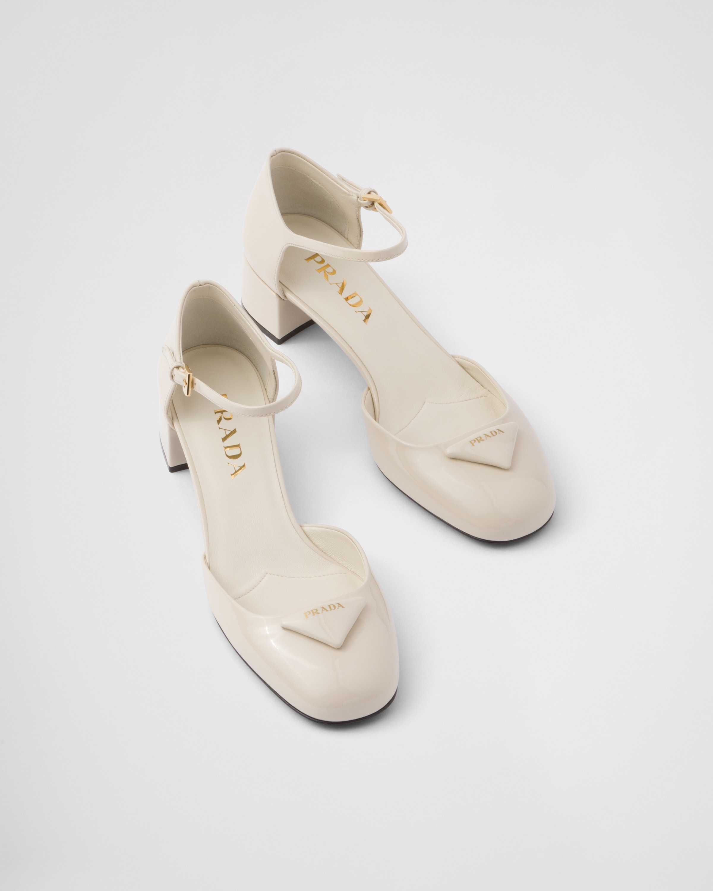 Patent leather pumps