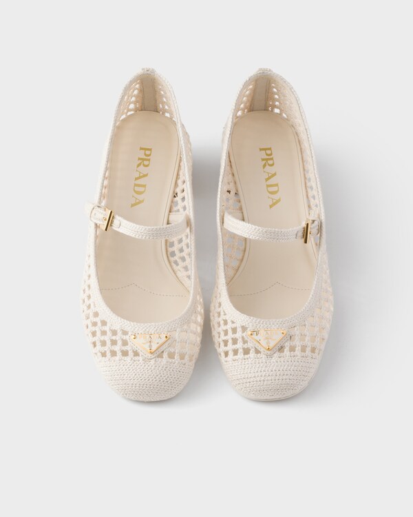 Décolleté in maglia crochet - Avorio Décolleté in maglia crochet - Avorio