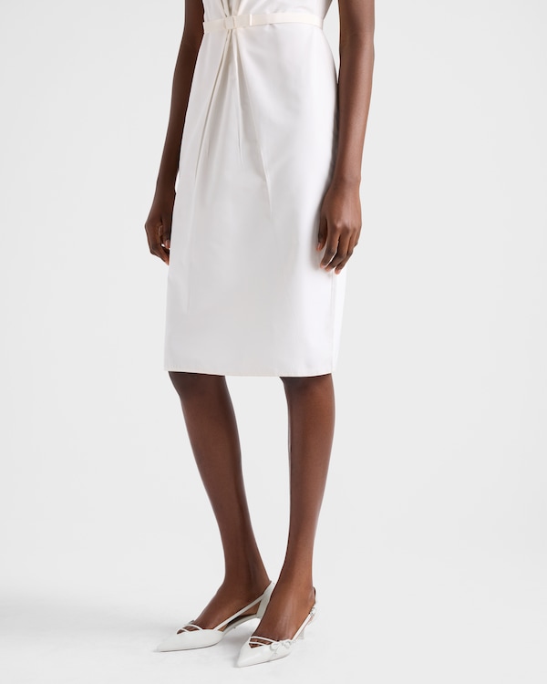 Open-side leather pumps - White Open-side leather pumps - White