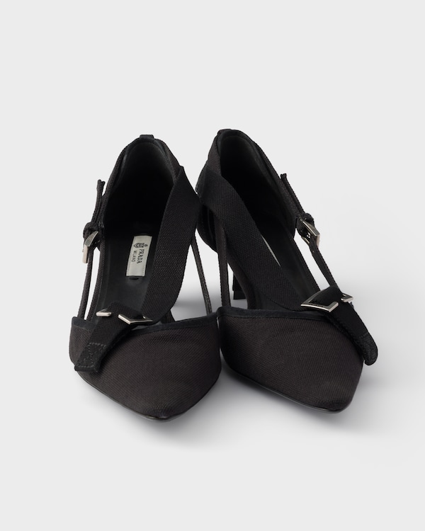 キャンバス パンプス - ブラック キャンバス パンプス - ブラック