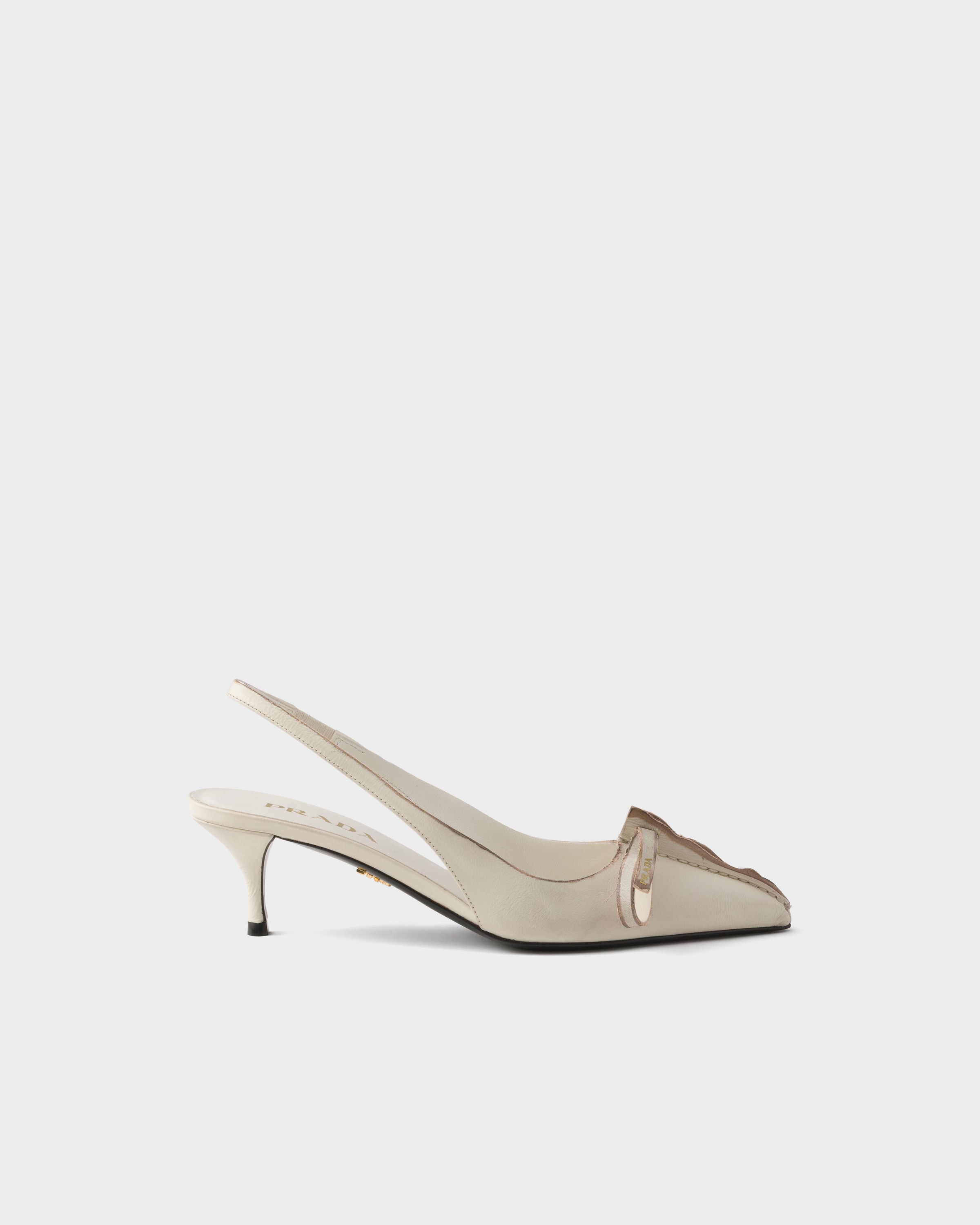 Prada Leather slingback pumps