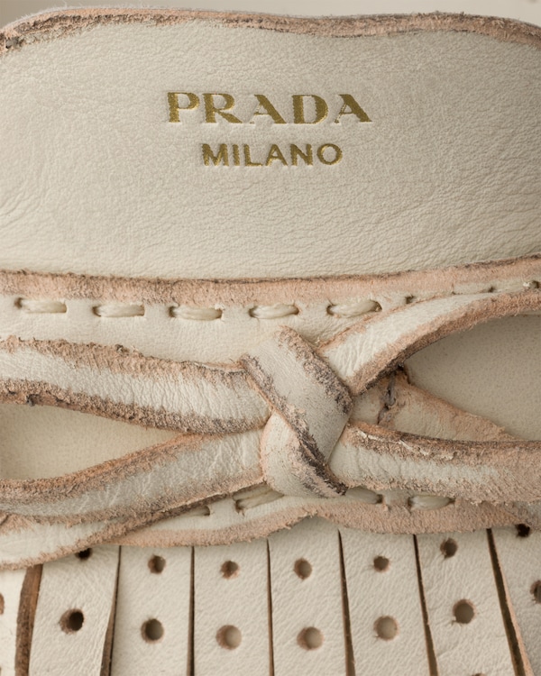 Leather slingback pumps - Chalk White Leather slingback pumps - Chalk White