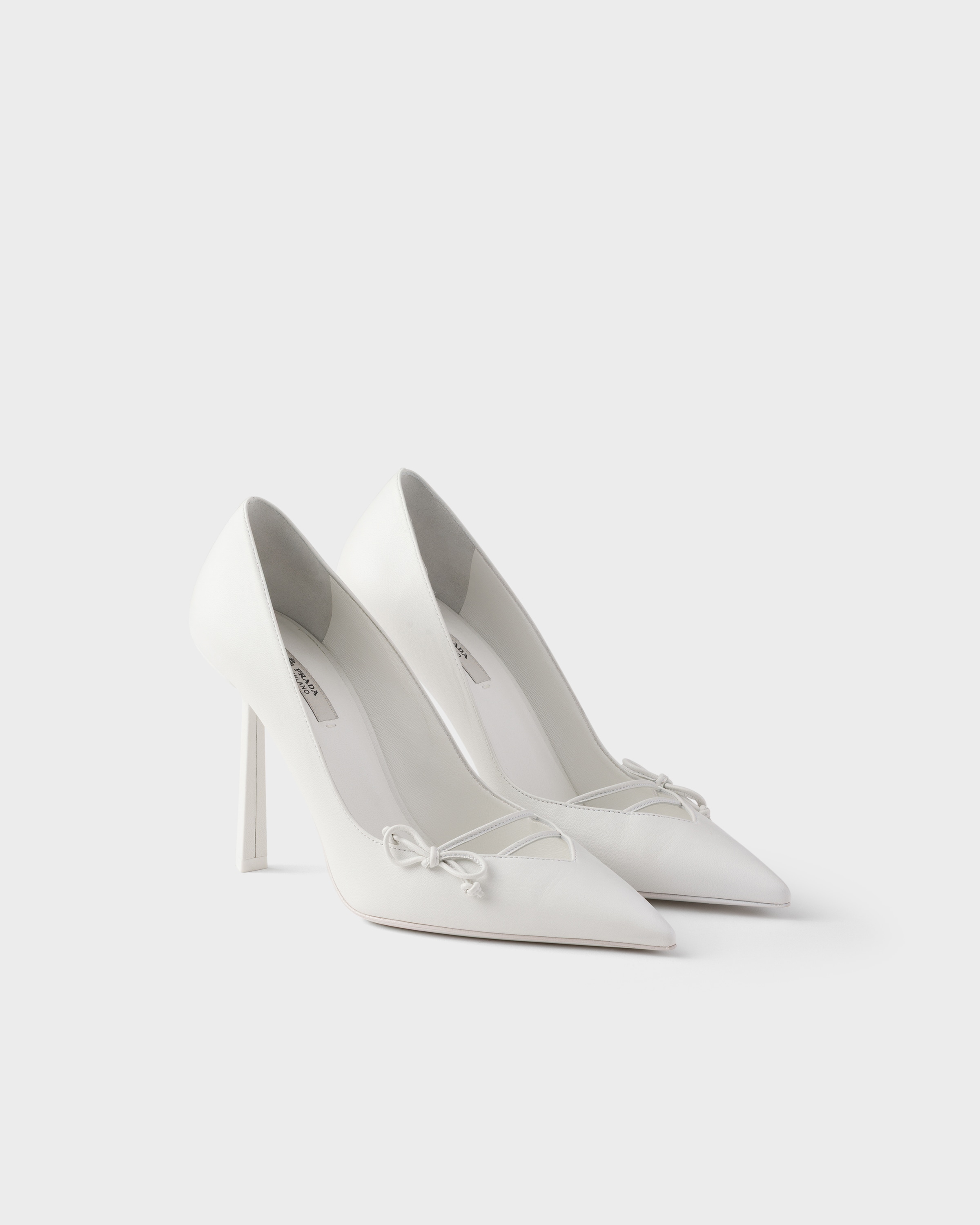 White Leather pumps | PRADA - United States