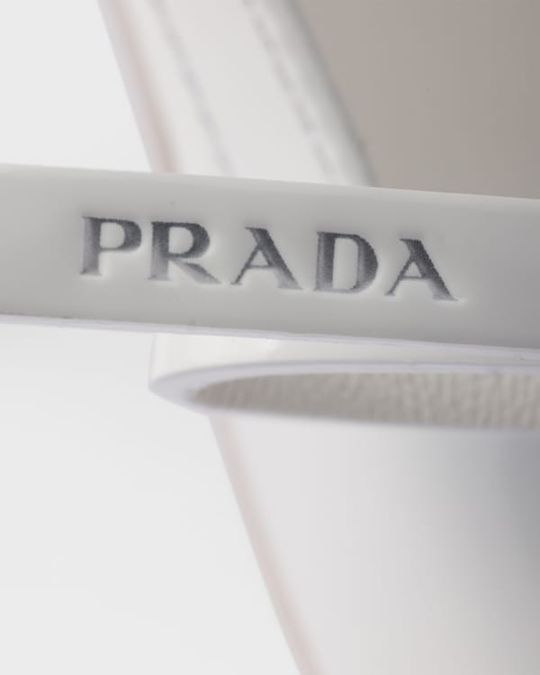 Patent leather slingback pumps - White Patent leather slingback pumps - White