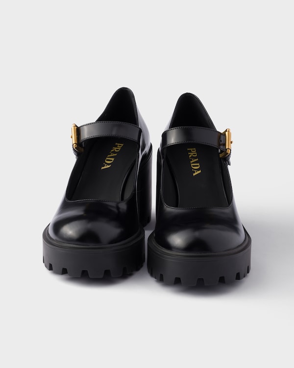 Brushed leather pumps - Negro Brushed leather pumps - Negro