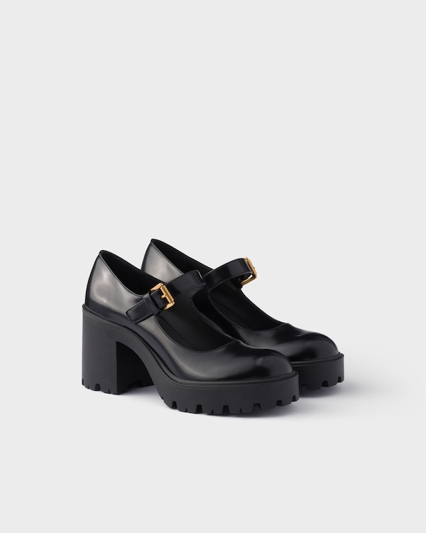Brushed leather pumps - Negro Brushed leather pumps - Negro