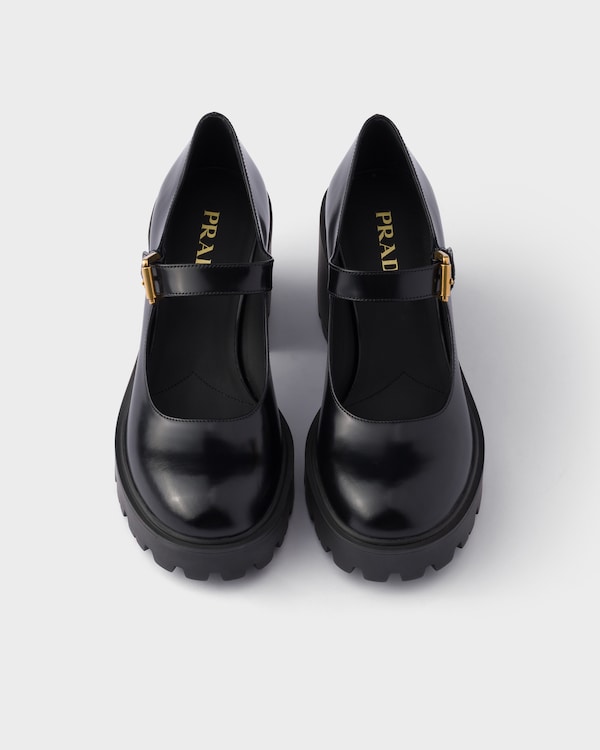Brushed leather pumps - Negro Brushed leather pumps - Negro