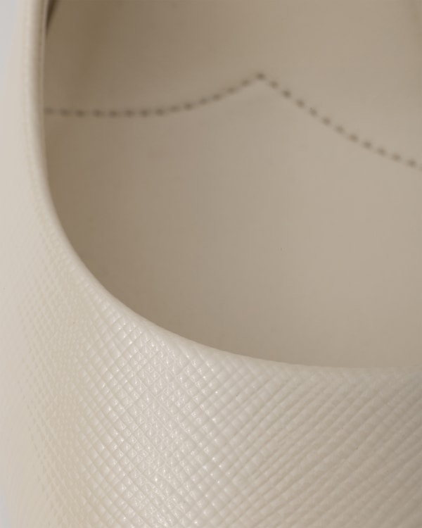 Patent Saffiano leather pumps - Ivory Patent Saffiano leather pumps - Ivory