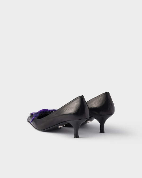 Pumps aus antikisiertem Leder - Schwarz Pumps aus antikisiertem Leder - Schwarz