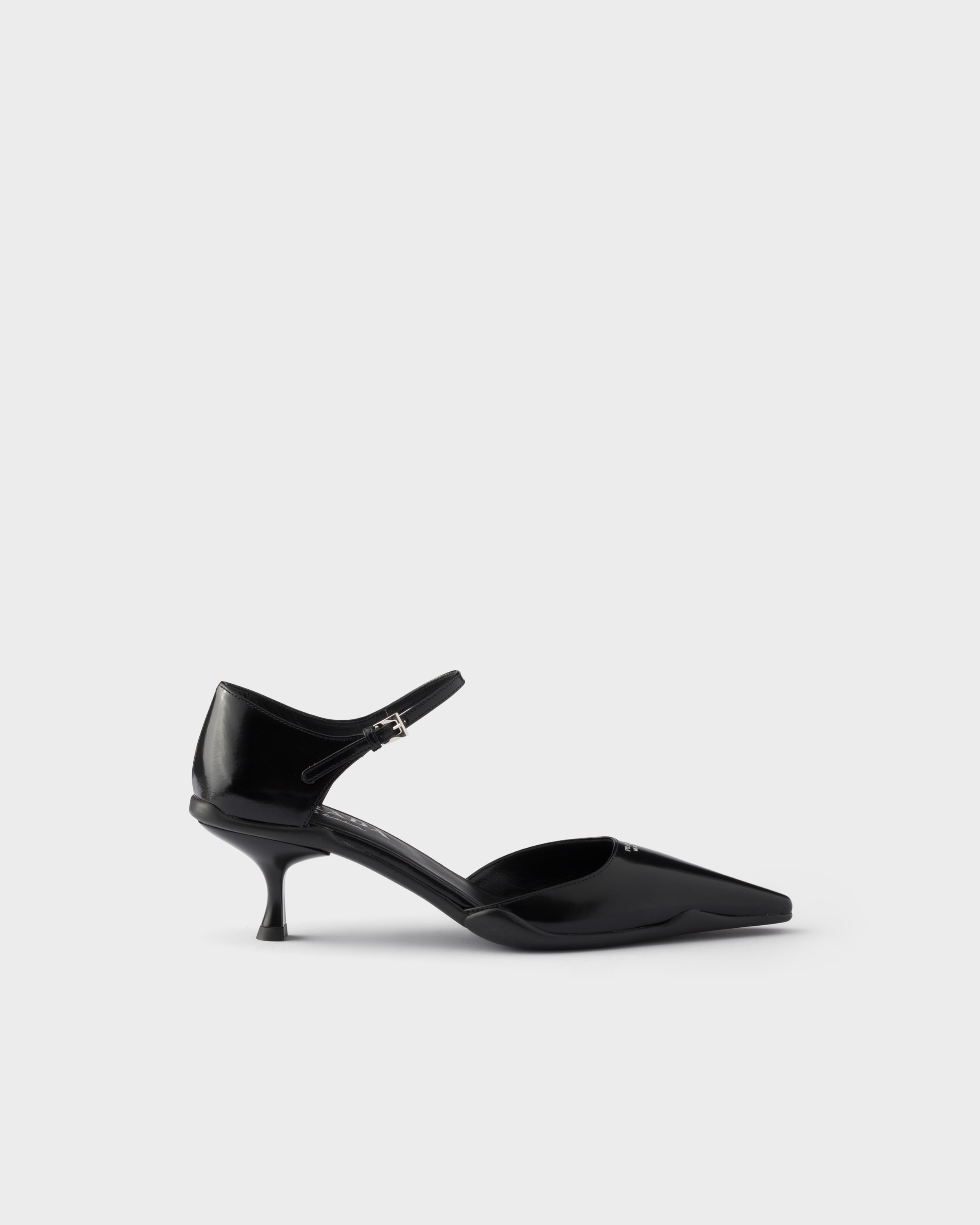 Prada Brushed leather D'Orsay pumps