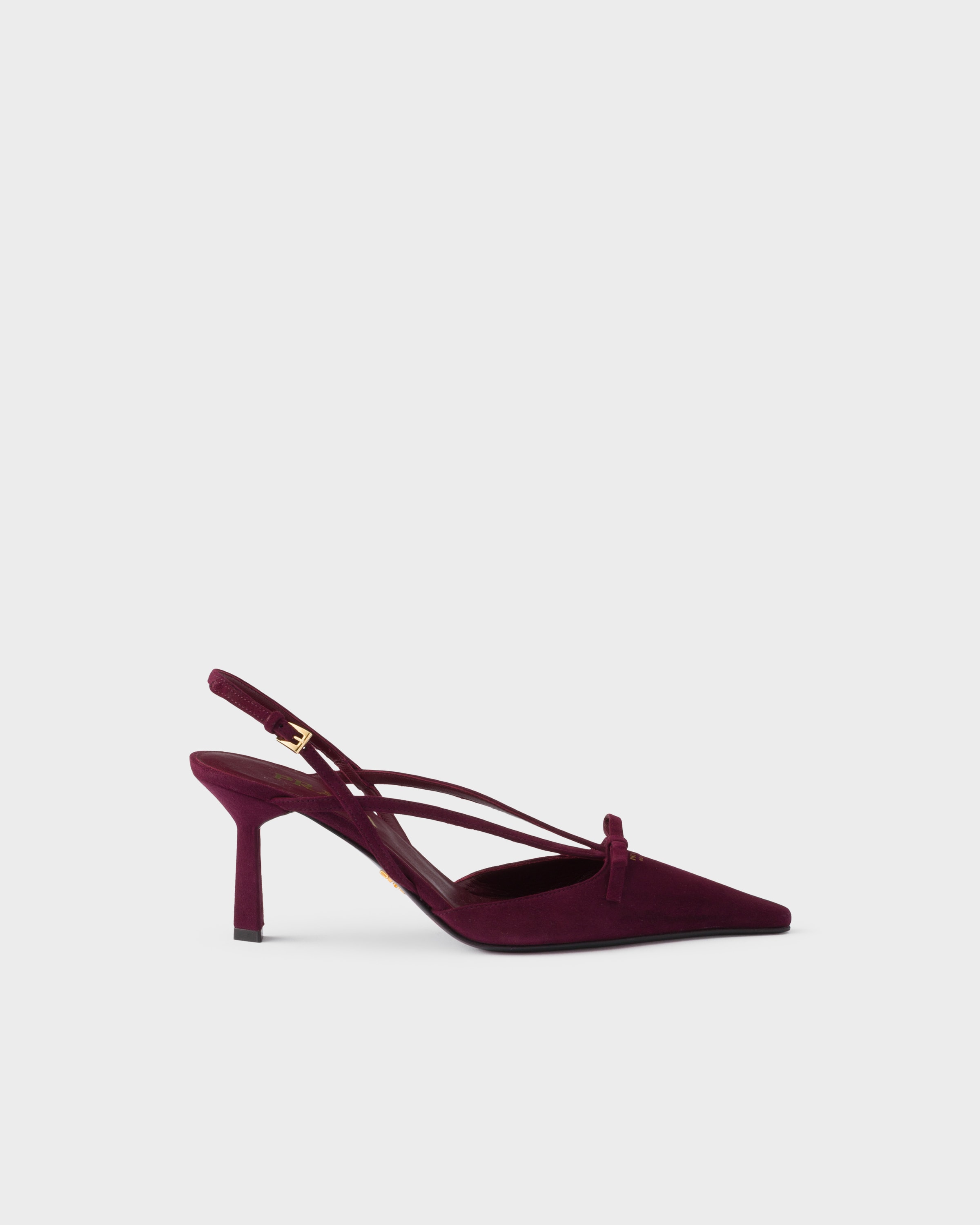 Prada Suede slingback pumps