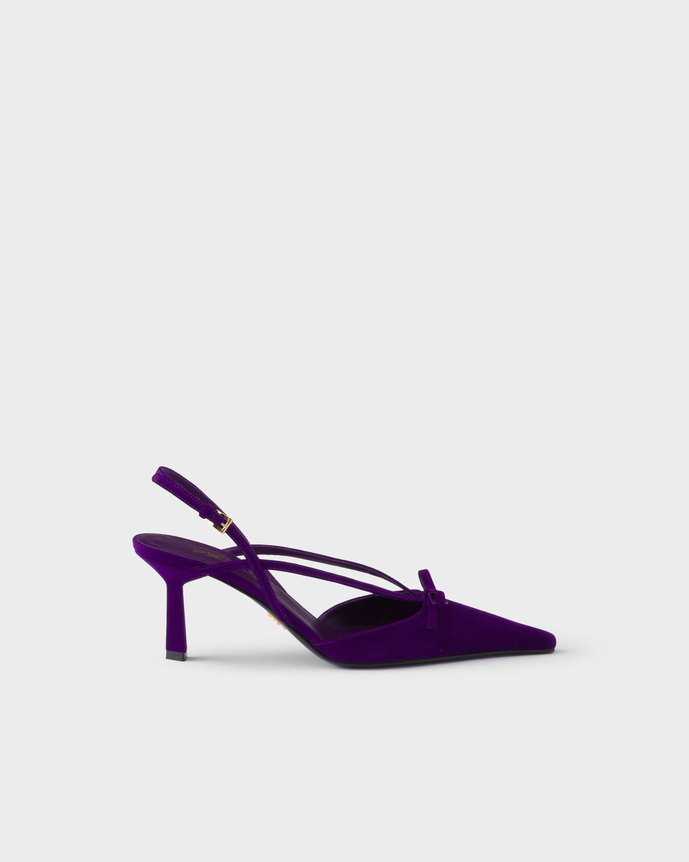 Prada Suede slingback pumps