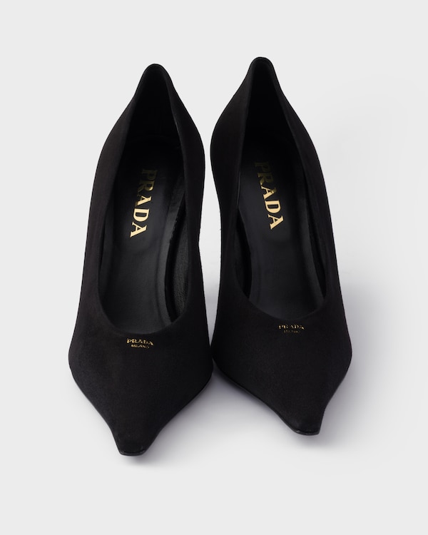 Suede pointy toe pumps - Black Suede pointy toe pumps - Black