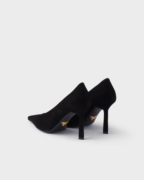Suede pointy toe pumps - Black Suede pointy toe pumps - Black