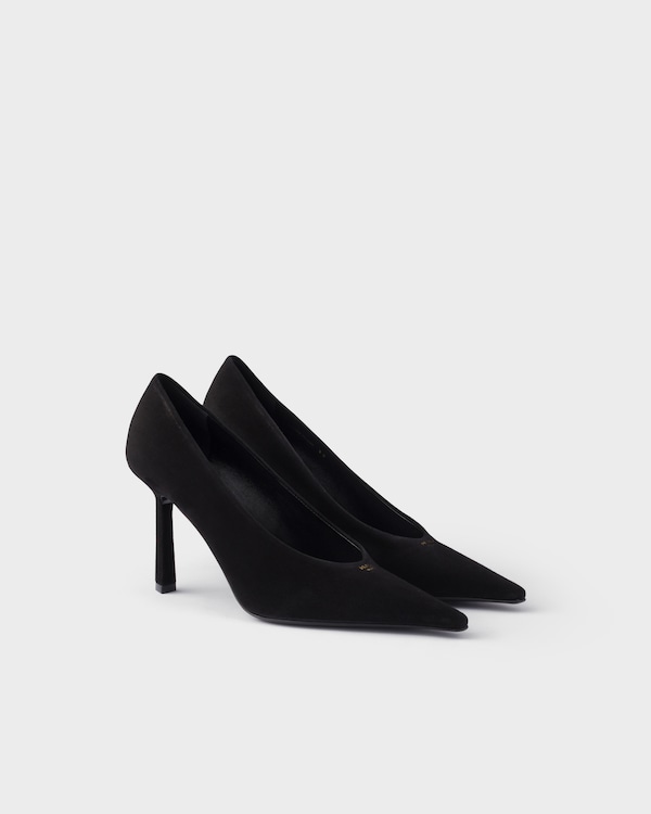 Suede pointy toe pumps - Black Suede pointy toe pumps - Black