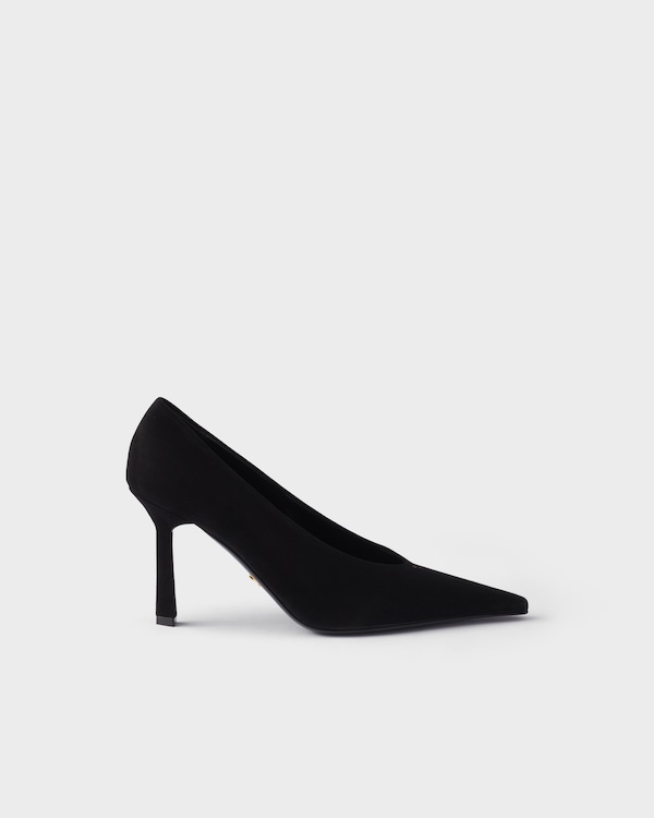 Suede pointy toe pumps - Black Suede pointy toe pumps - Black